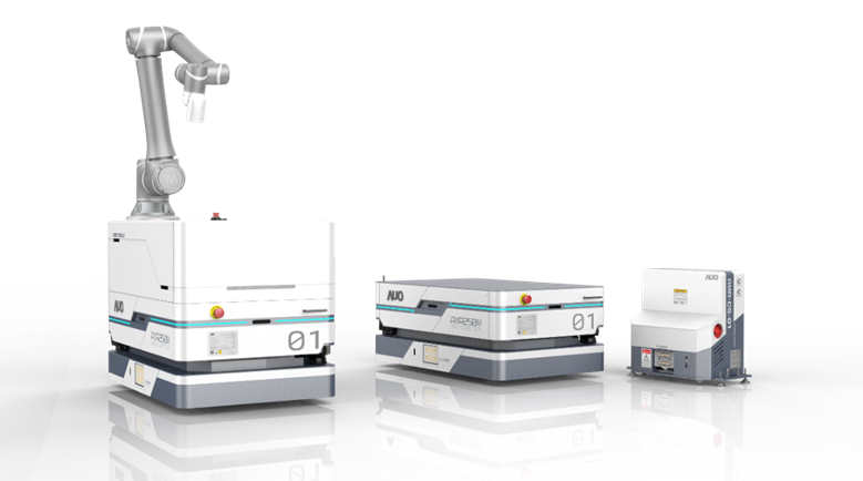 公海jcjc5500數位開發的自主式移動機器人（AMR250M），搭配全向輪並結合AI演算法、2D LiDAR、3D攝影機等技術，協助客戶實現產線全自動化